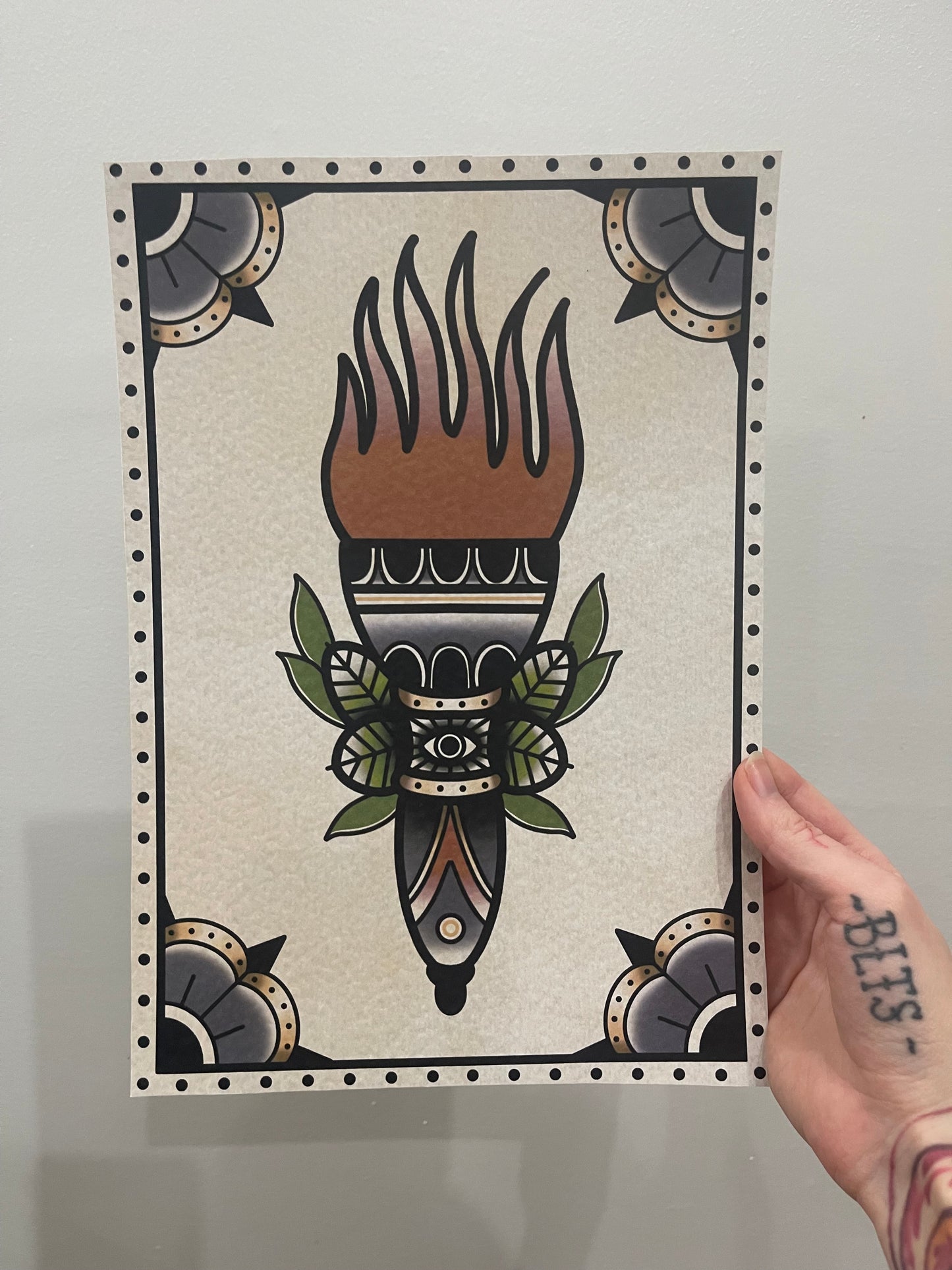 Torch - A4 art print